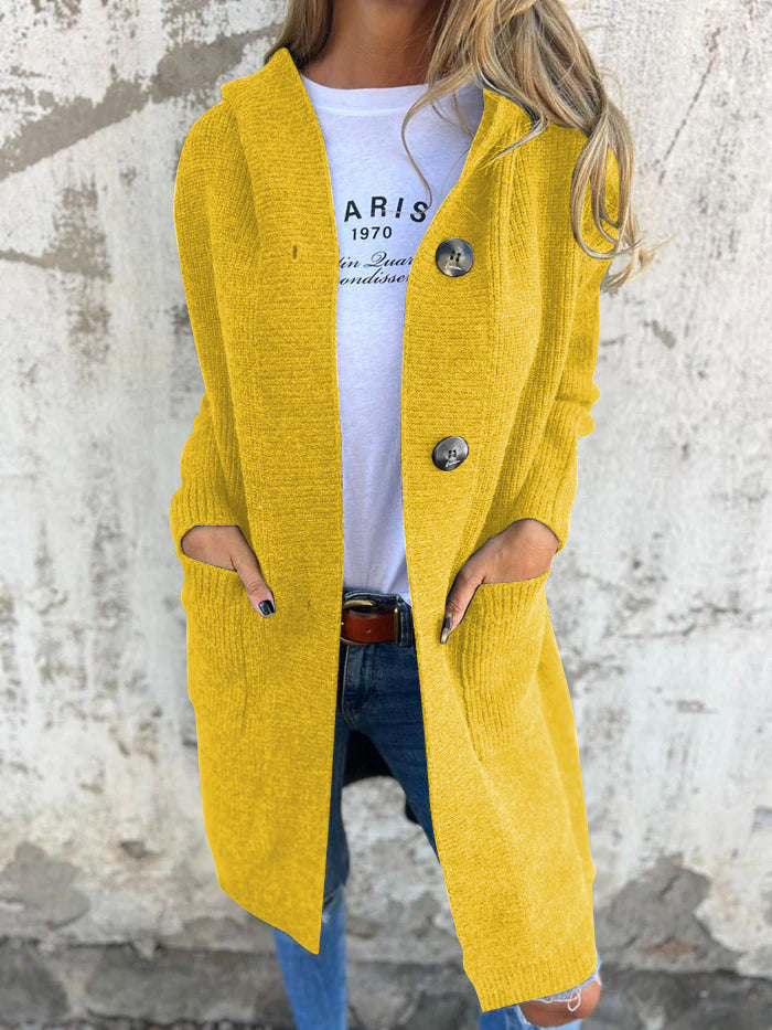 Camille | Cardigan Long Tricot Tendance Élégant