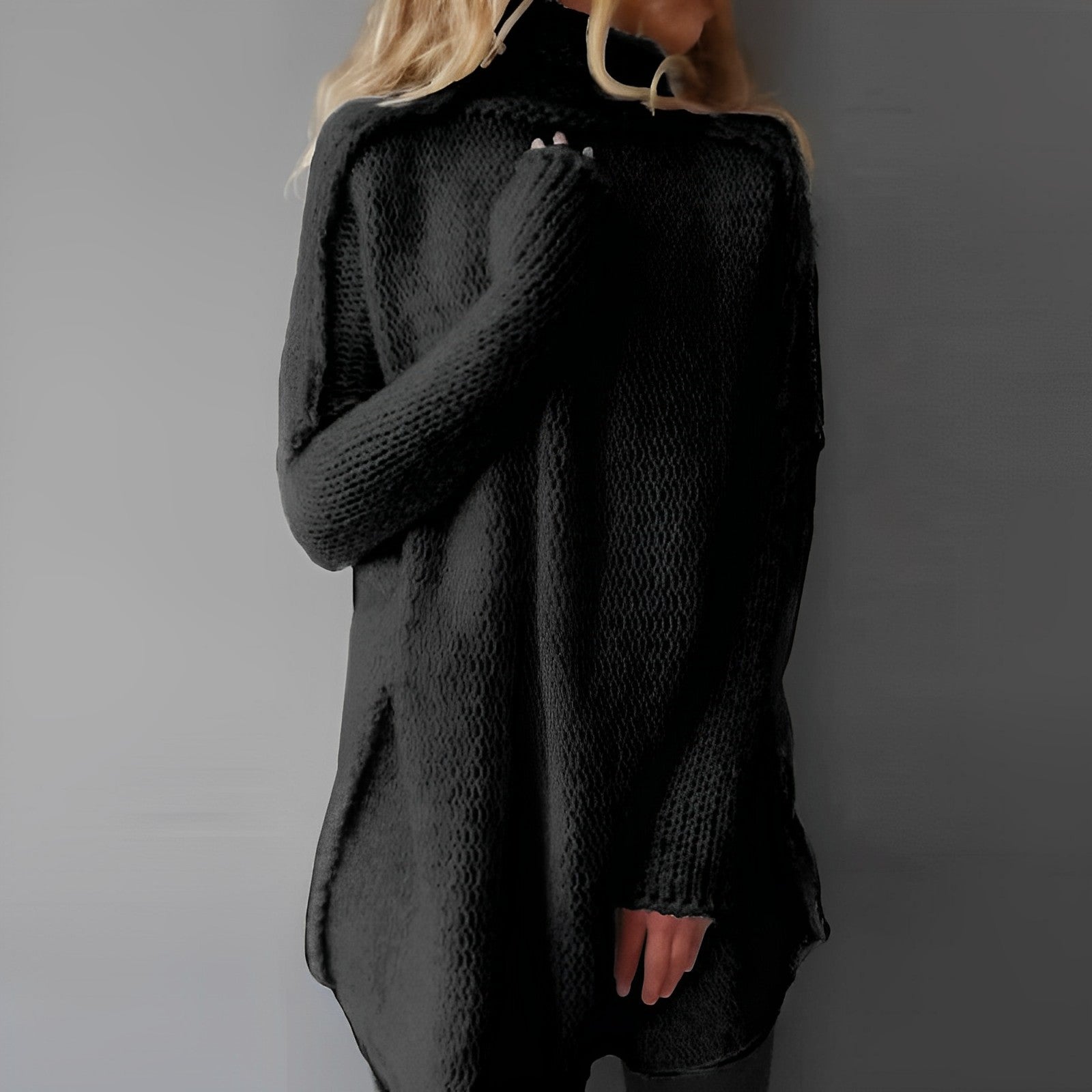 Claire | Pull Long en Tricot Tendance Équilibré Éclatant