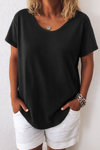 Blouse Femme Oversize Manches Courtes - Coline