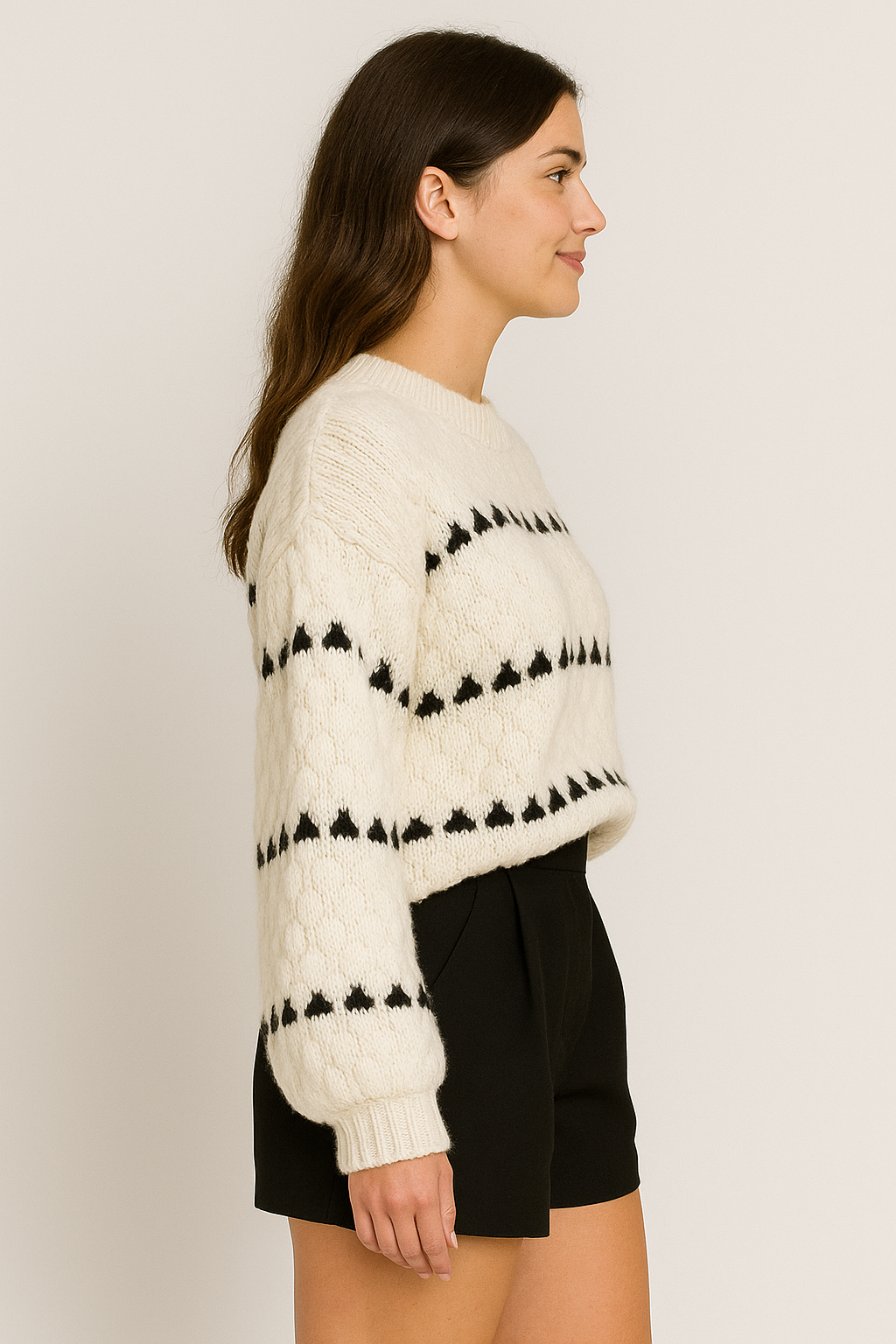 Lucy | Pull Texturé Tendance Printanier Élégant