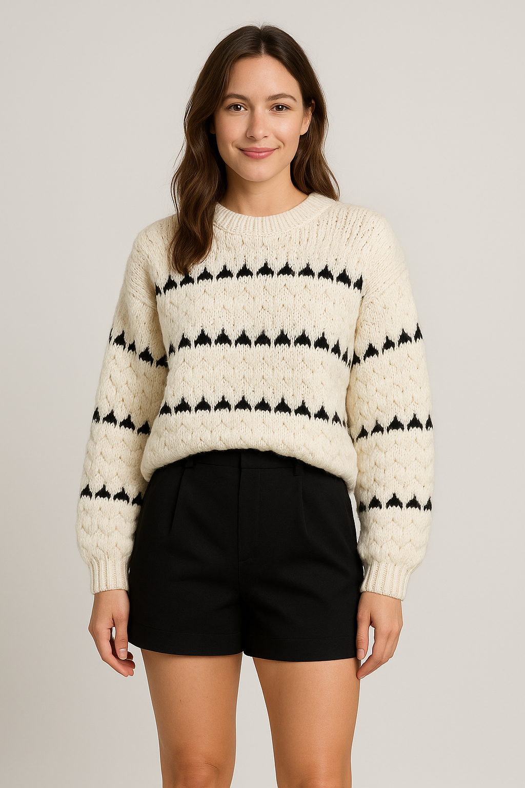 Lucy | Pull Texturé Tendance Printanier Élégant