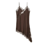 Élodie | Robe Mini Dos Nu Satin Tendance Élégant