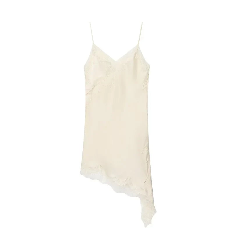 Élodie | Robe Mini Dos Nu Satin Tendance Élégant
