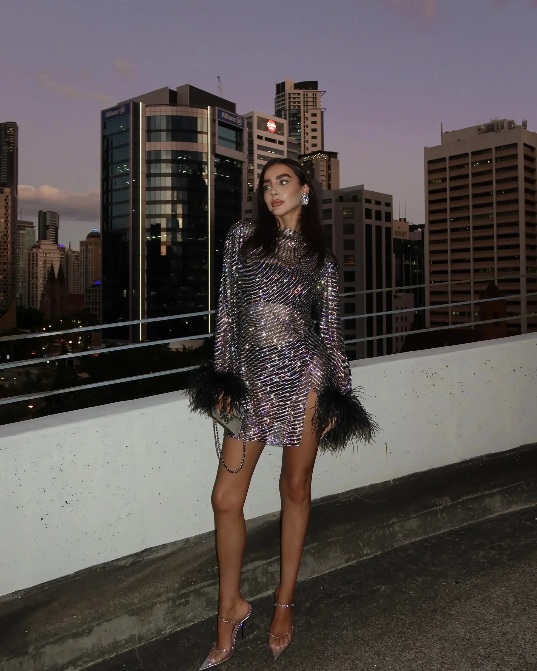 Léa | Robe Mini Cocktail Tendance Printanière Élégante