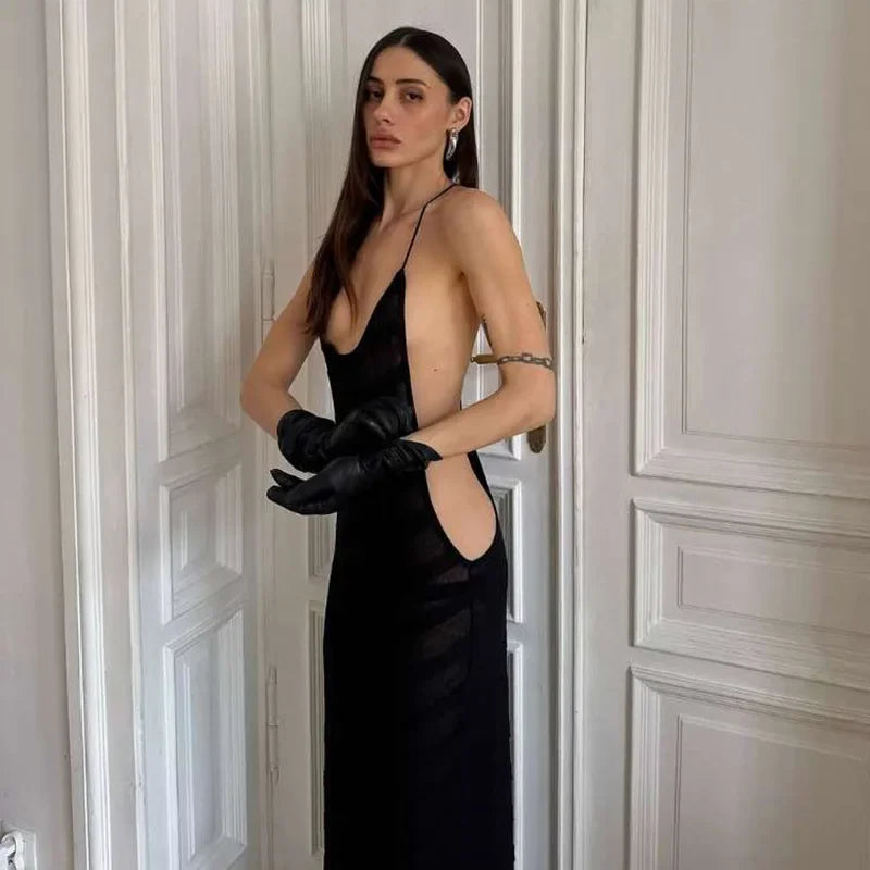 Claire | Robe Maxi Dos Ouvert Tendance Éblouissante