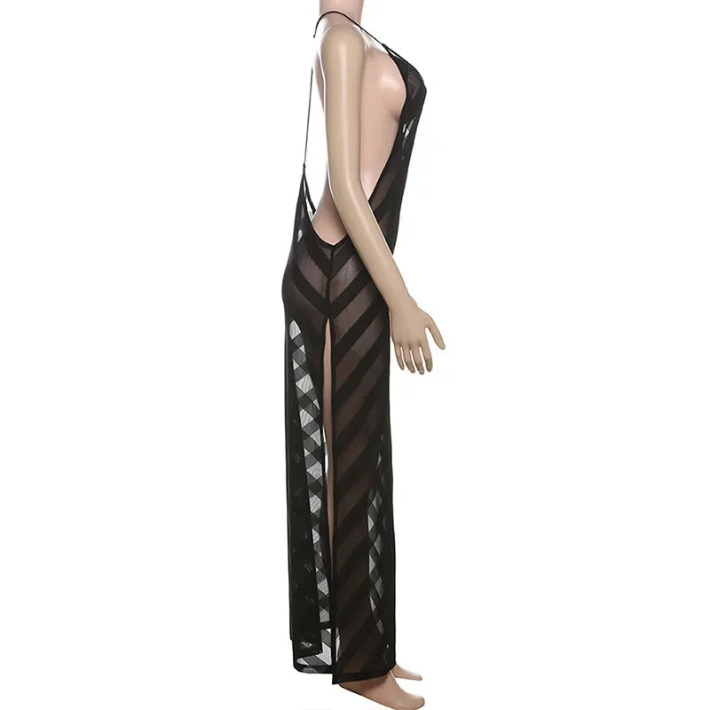 Claire | Robe Maxi Dos Ouvert Tendance Éblouissante
