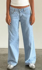 Jean en Denim Stretch Taille Basse Tendance