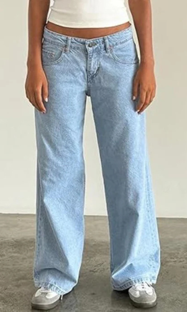Jean en Denim Stretch Taille Basse Tendance