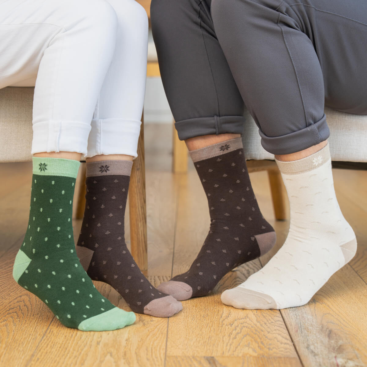 Chaussettes élégantes - Motifs terrestres (3 paires)