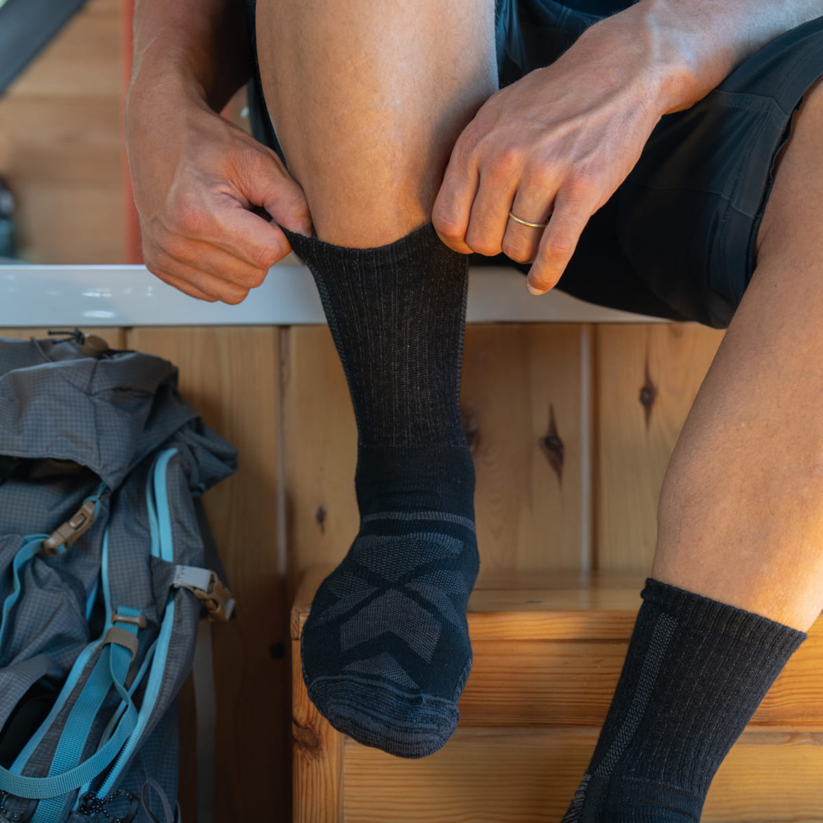 Chaussettes de randonnée - Noires (Pack de 3)
