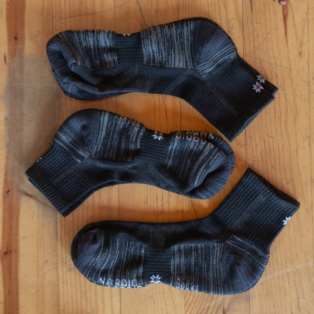 Randonnée - Lot de 3 paires de chaussettes basses noires