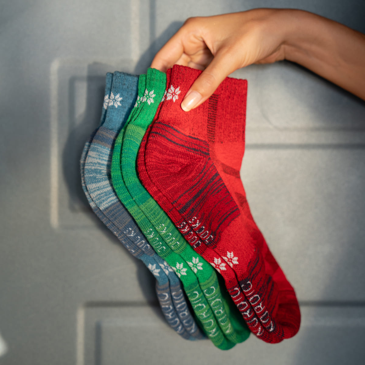 Randonnée - Ensemble de 3 Paires de Chaussettes Basses Colorées