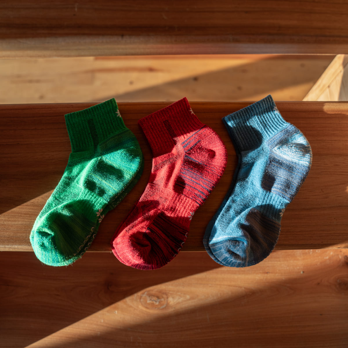 Randonnée - Ensemble de 3 Paires de Chaussettes Basses Colorées