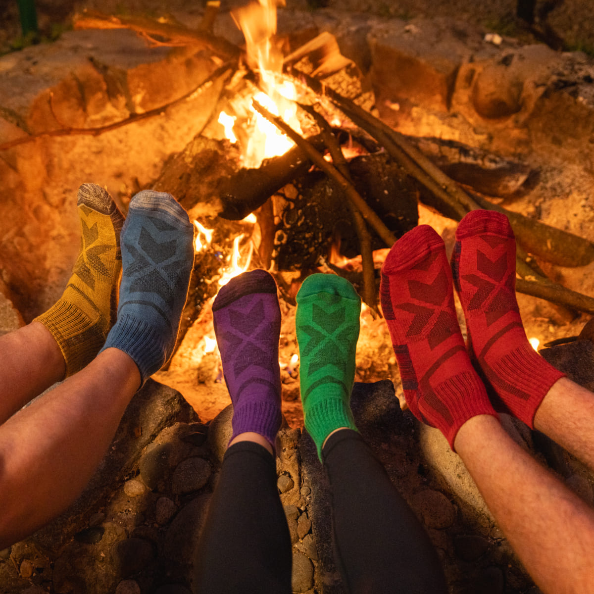 Randonnée - Ensemble de 5 Paires de Chaussettes Basses Colorées