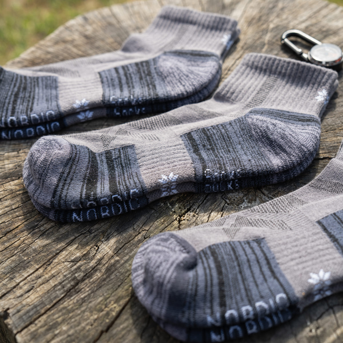 Chaussettes de randonnée basses grises - Lot de 5 paires