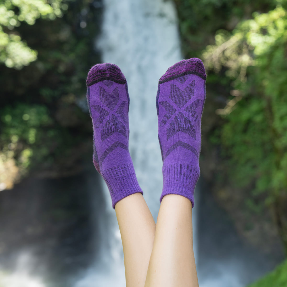 Randonnée - Violet Hiking Socks (1 Pair)