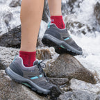 Randonnée - Paire de chaussettes basses rouges