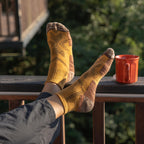 Randonnée - Paire de Chaussettes Basses Jaunes