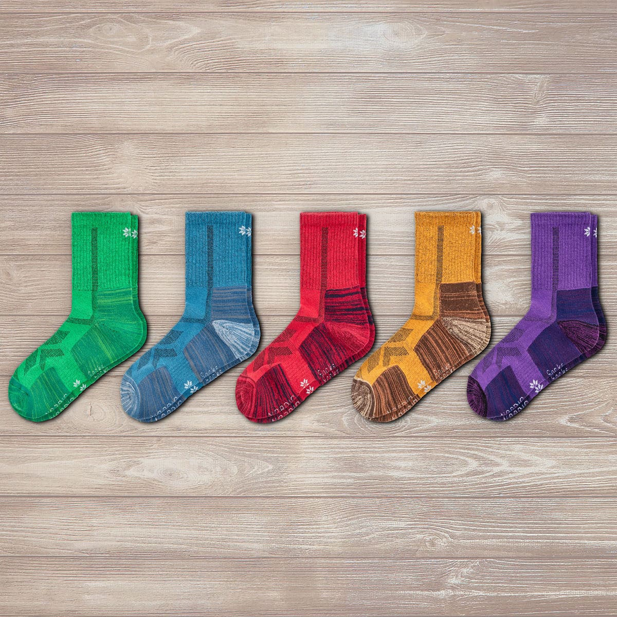Randonnée - Ensemble de 5 Paires Colorées