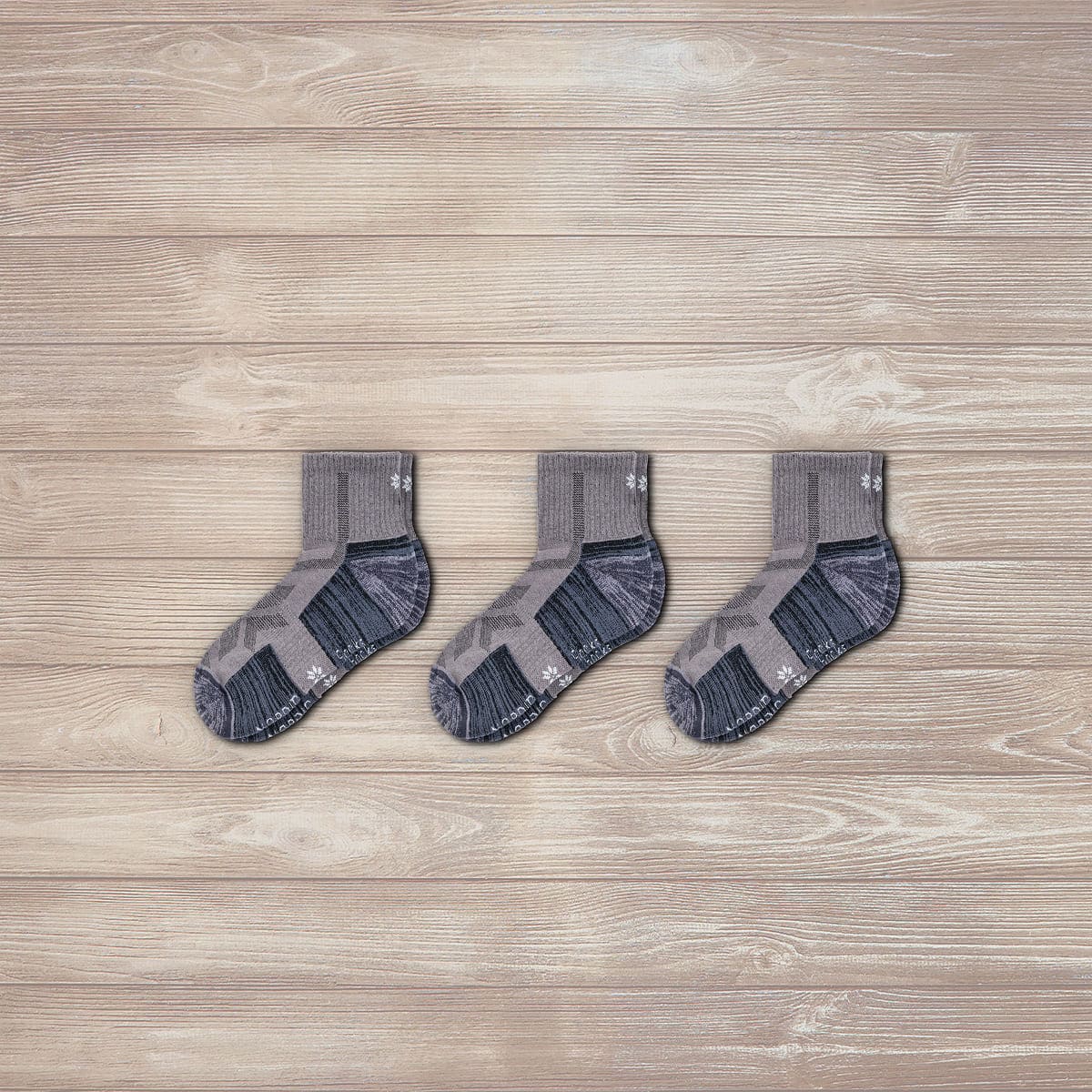 Randonnée - Pack de 3 Chaussettes Basses Grises