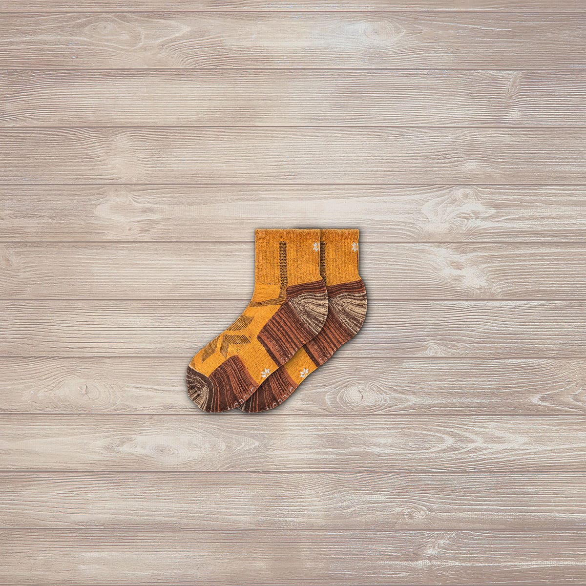 Randonnée - Paire de Chaussettes Basses Jaunes