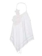 Emma | Top Halter en Dentelle Tendance Élégant
