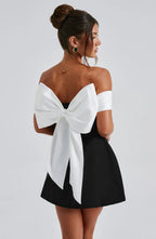 Emma | Robe Mini de Soirée Noir Tendance Élégant