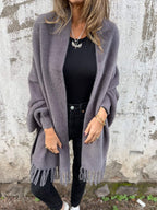 Emma | Cardigan Long en Tricot Tendance Élégant