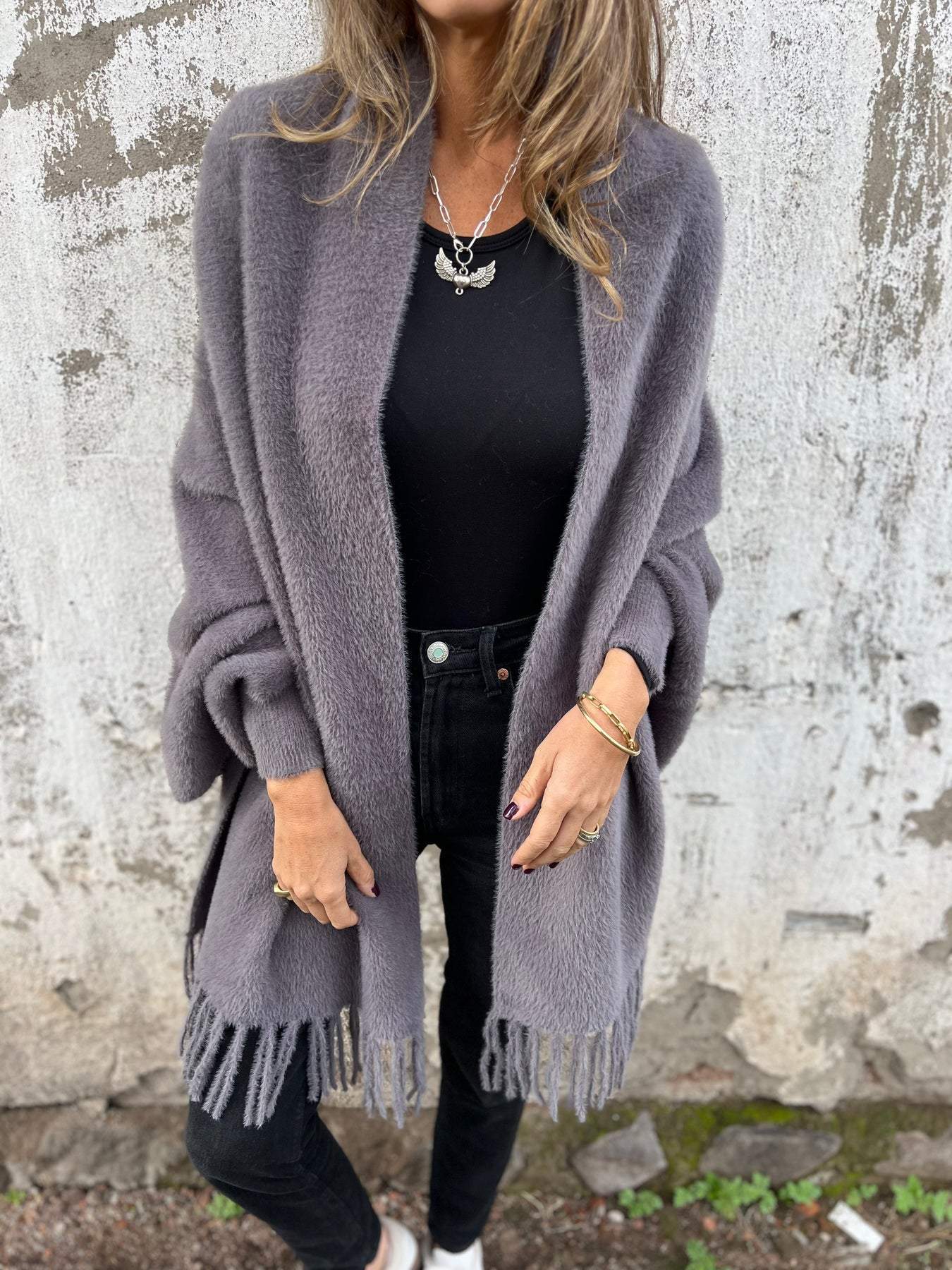 Emma | Cardigan Long en Tricot Tendance Élégant