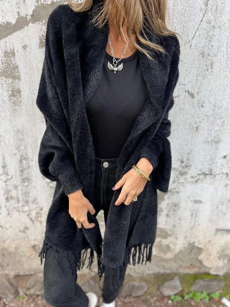 Emma | Cardigan Long en Tricot Tendance Élégant