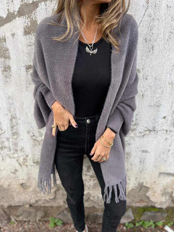 Emma | Cardigan Long en Tricot Tendance Élégant