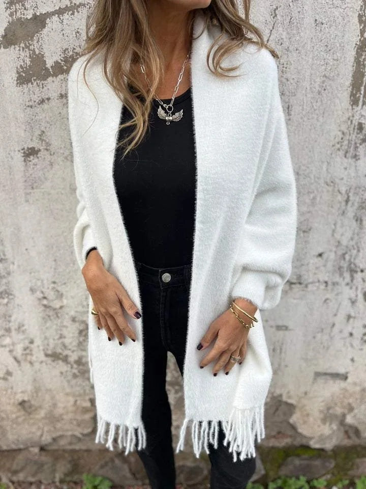 Emma | Cardigan Long en Tricot Tendance Élégant