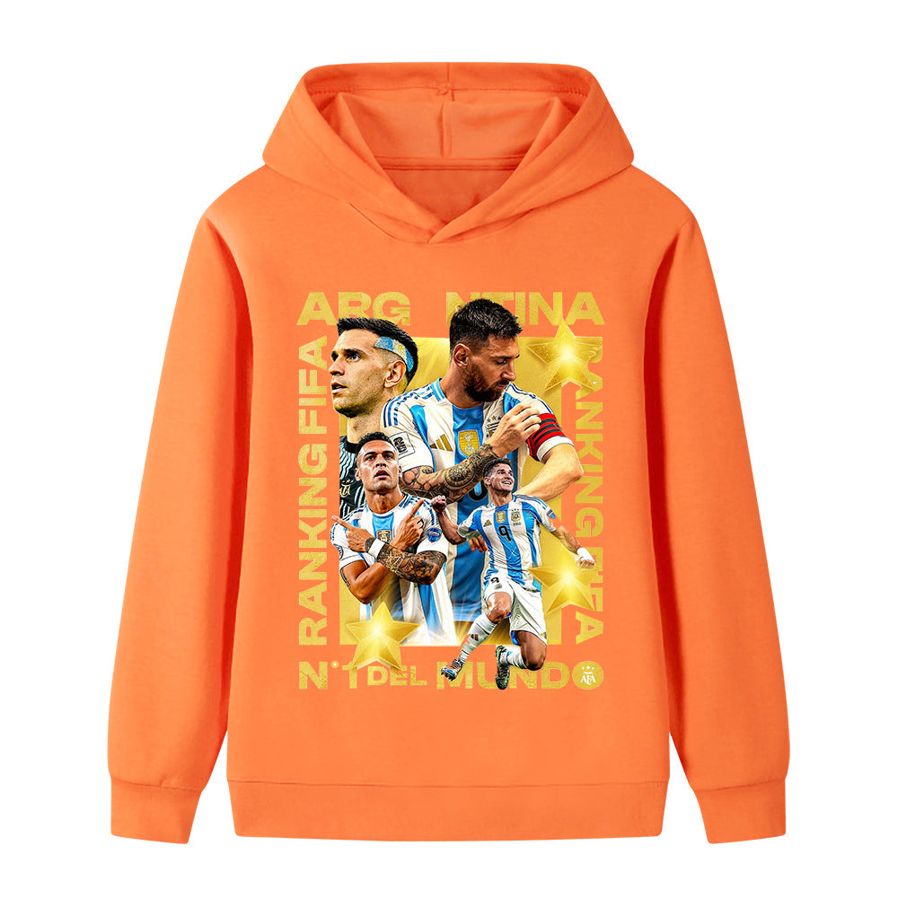 Lionel Messi Sweat à Capuche Foot Enfant - pour le Quotidien