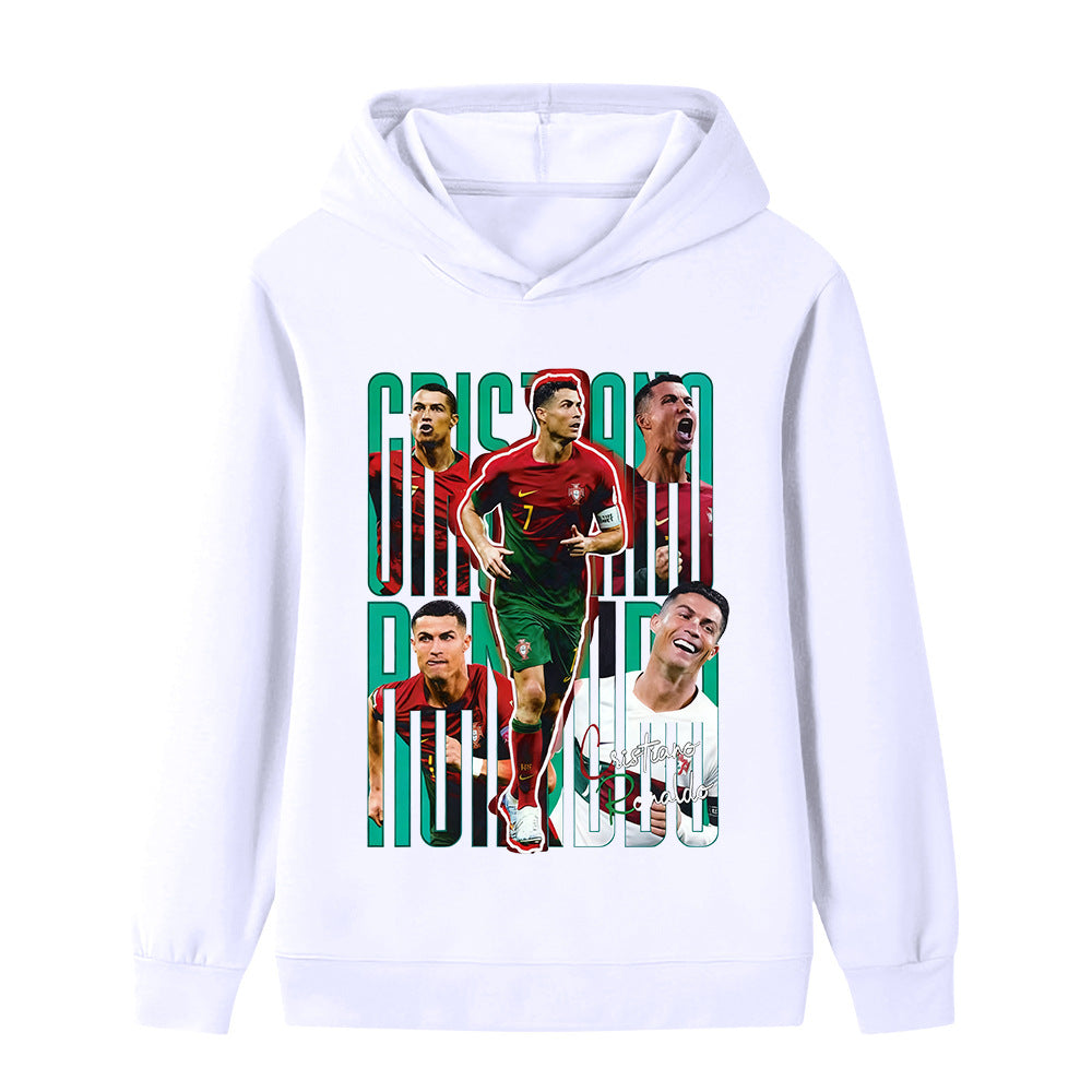 Ronaldo Sweat à Capuche Foot Enfant - Portugal - Doux