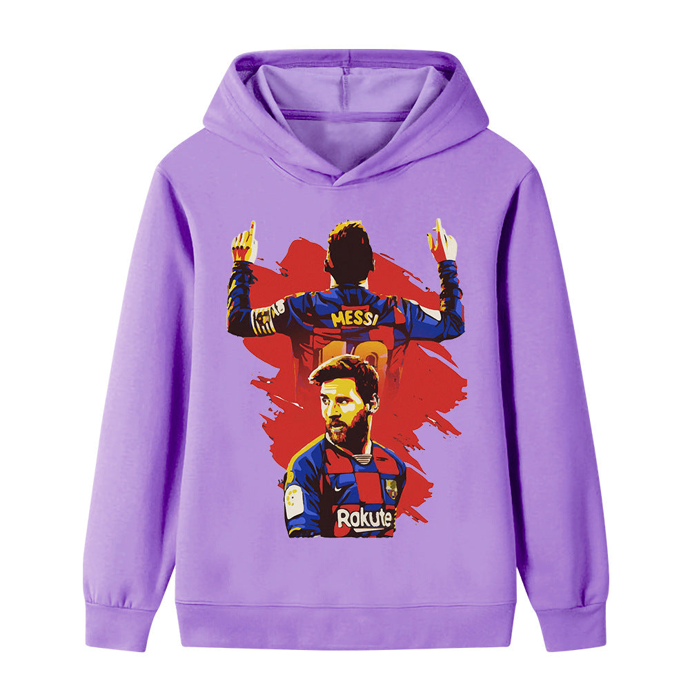 Lionel Messi Sweat à Capuche Foot Enfant - Barcelone