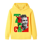 Cristiano Ronaldo Sweat à Capuche Foot Enfant - Portugal - Doux