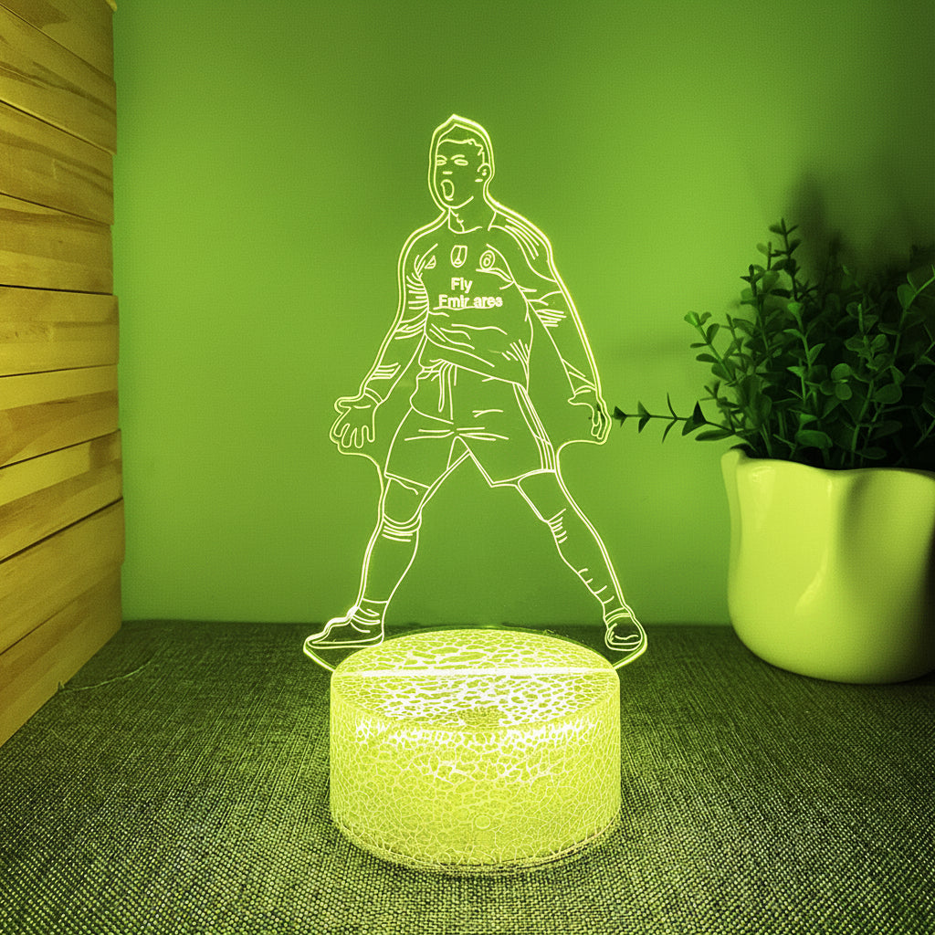 Ronaldo Lampe LED 3D Illusion - Veilleuse
