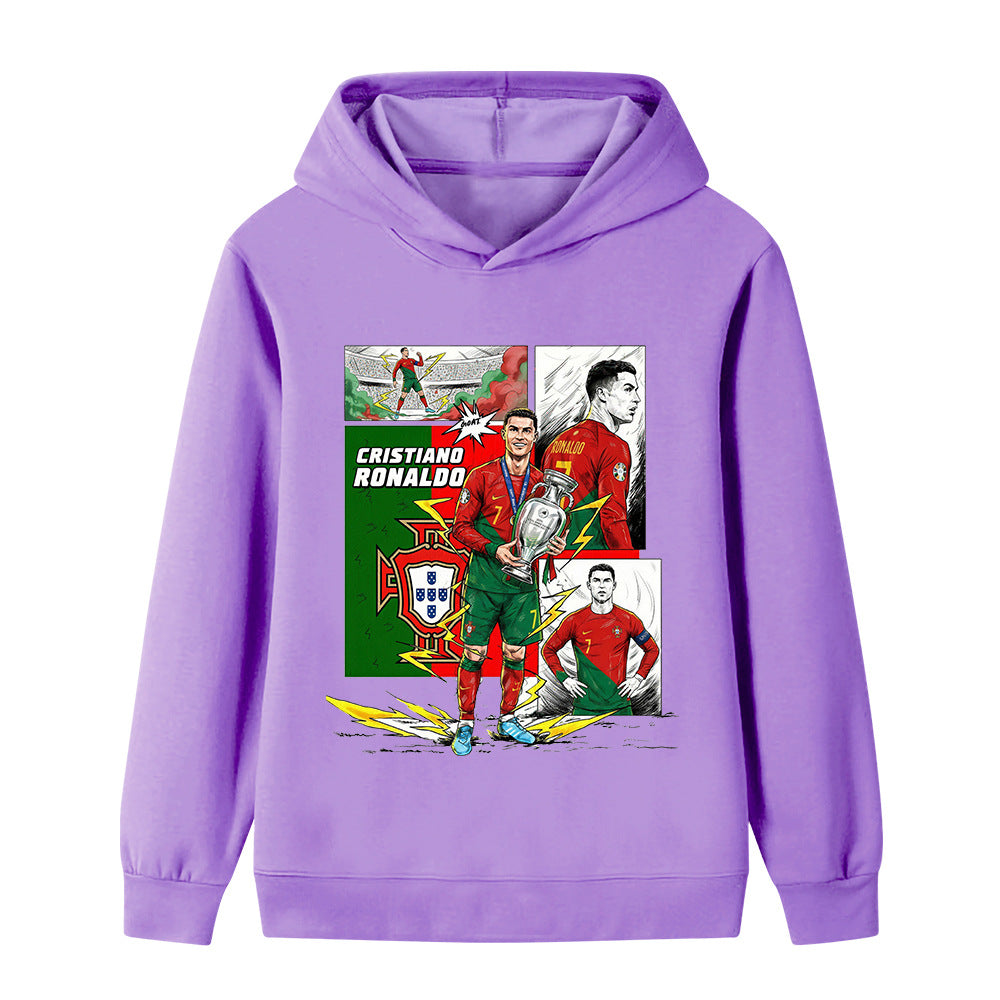 Cristiano Ronaldo Sweat à Capuche Foot Enfant - Portugal - Sportif