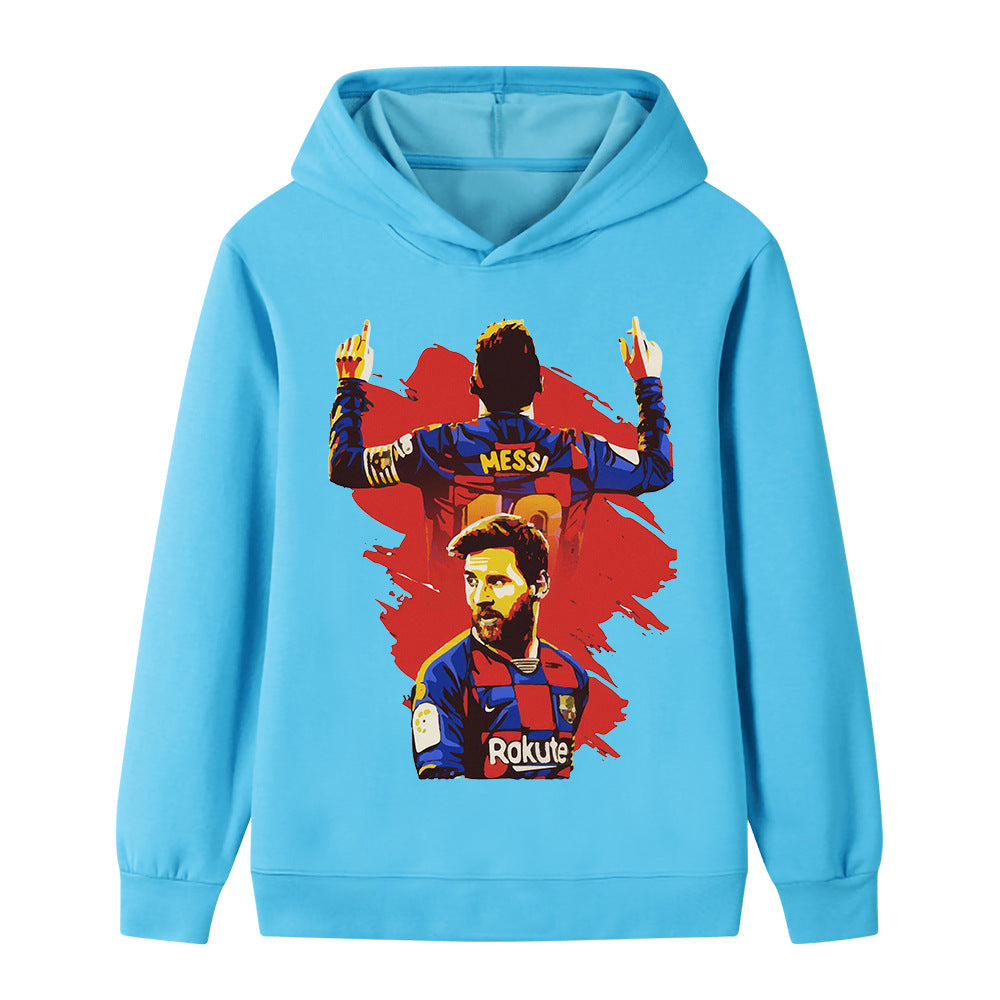 Lionel Messi Sweat à Capuche Foot Enfant - Barcelone