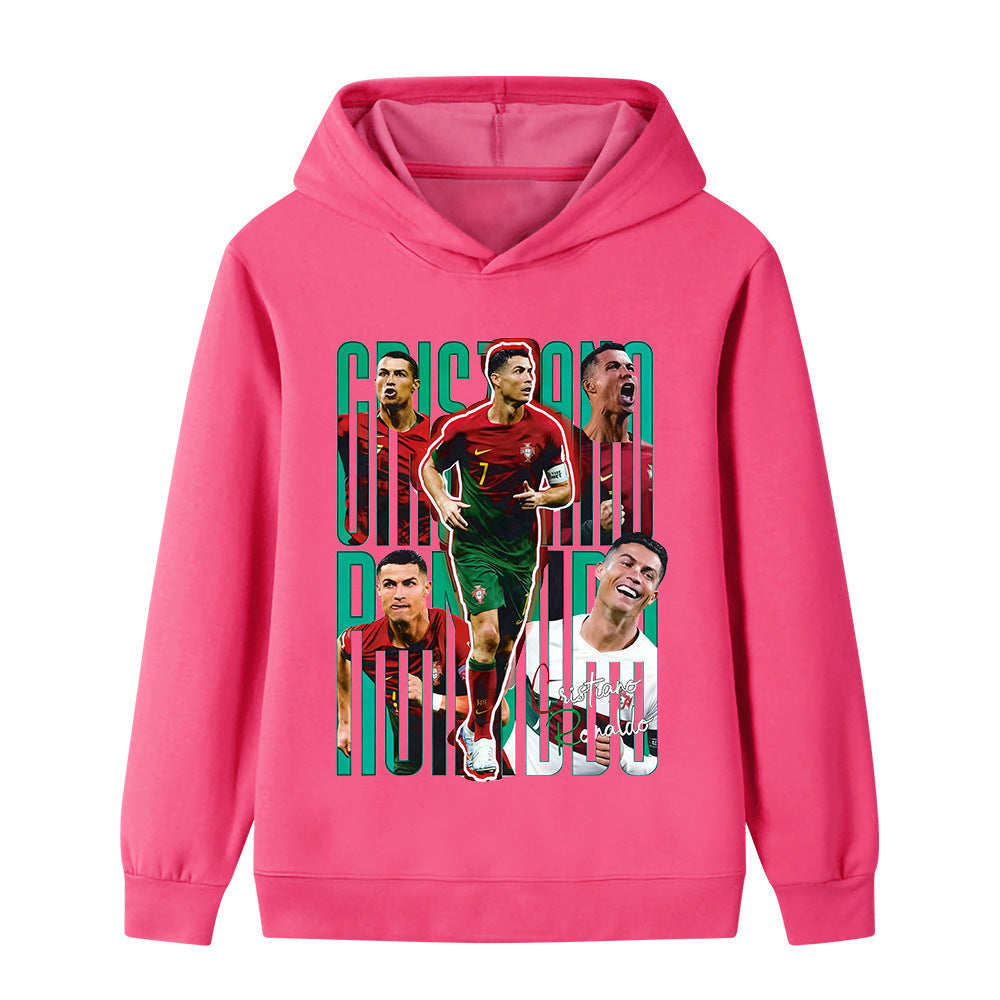 Ronaldo Sweat à Capuche Foot Enfant - Portugal - Doux
