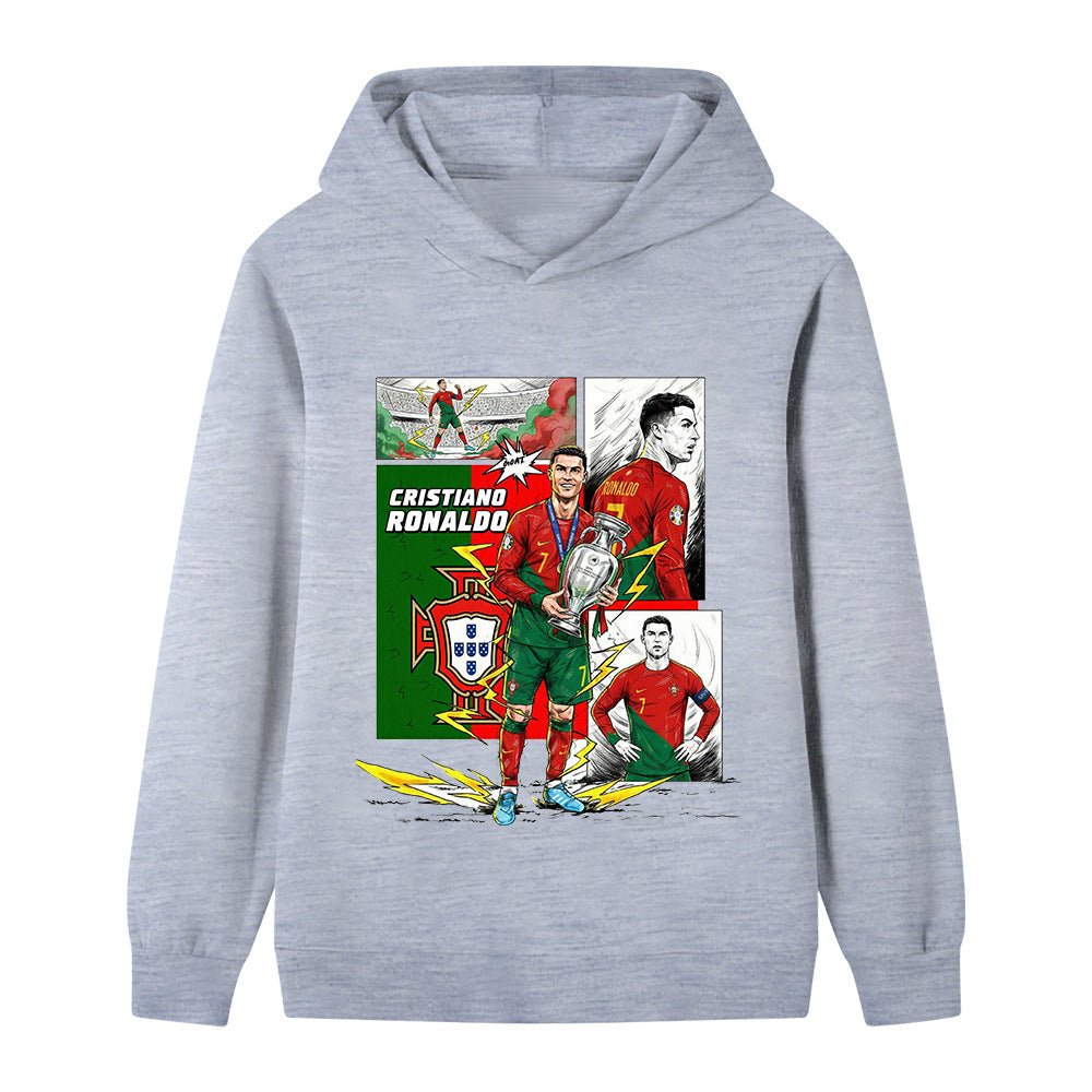 Cristiano Ronaldo Sweat à Capuche Foot Enfant - Portugal - Sportif
