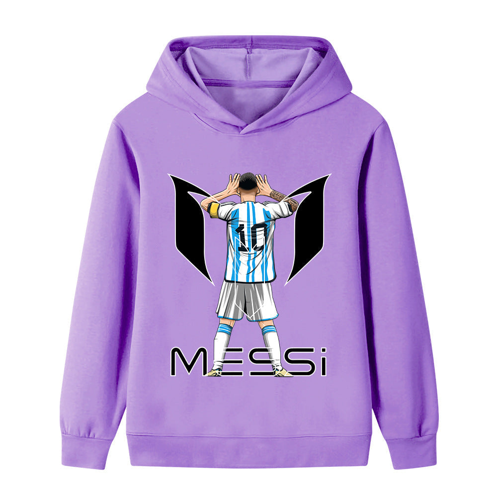 Lionel Messi Sweat à Capuche Foot Enfant - Design