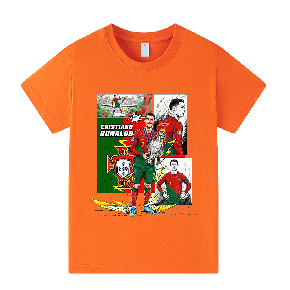 Cristiano Ronaldo T-shirt de Foot Enfant - Portugal - Confortable