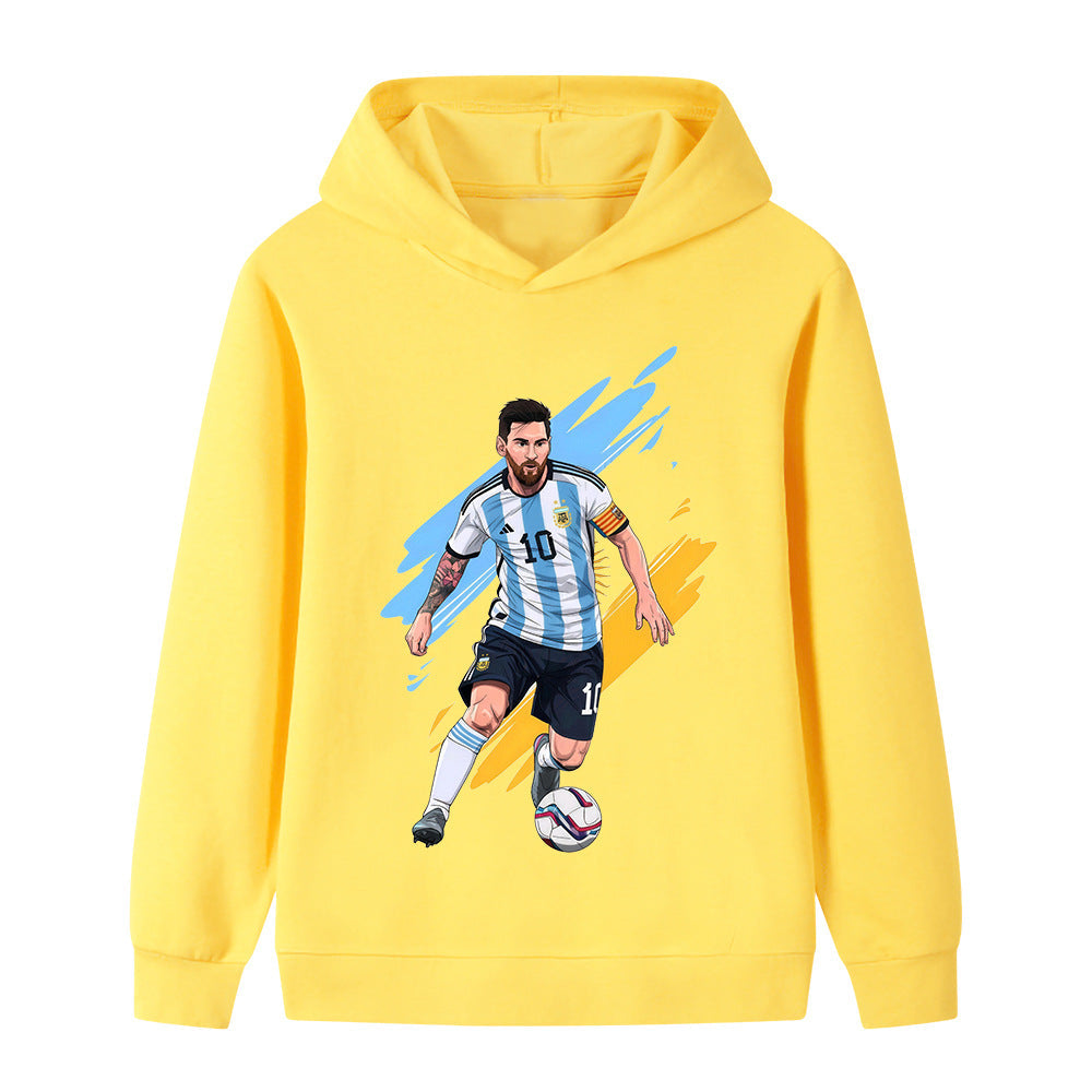 Lionel Messi Sweat à Capuche Foot Enfant - Doux