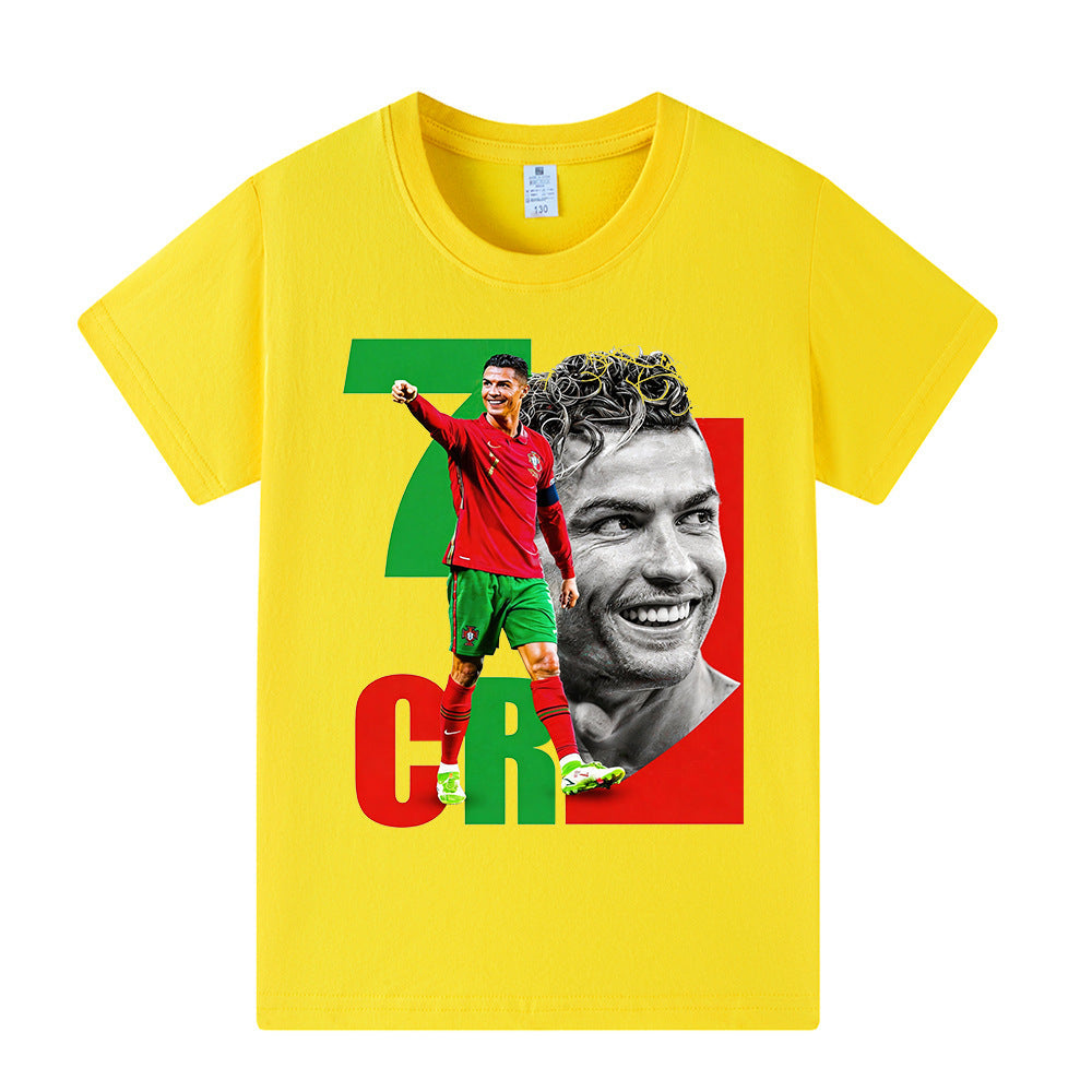 Cristiano Ronaldo T-shirt de Foot Enfant - Portugal - Sportif