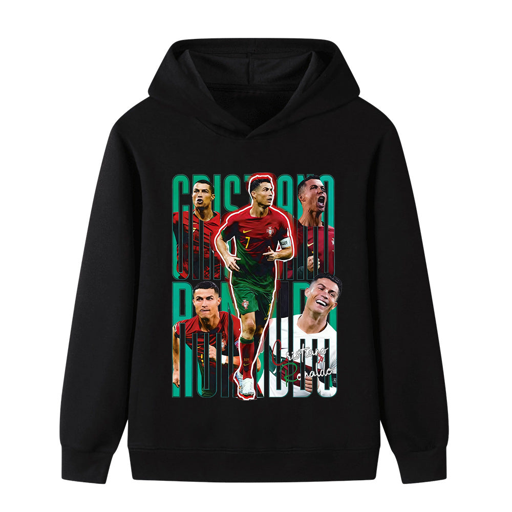 Ronaldo Sweat à Capuche Foot Enfant - Portugal - Doux