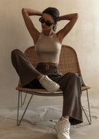 Camille | Débardeur Sculpté Côtelé Tendance Effortless
