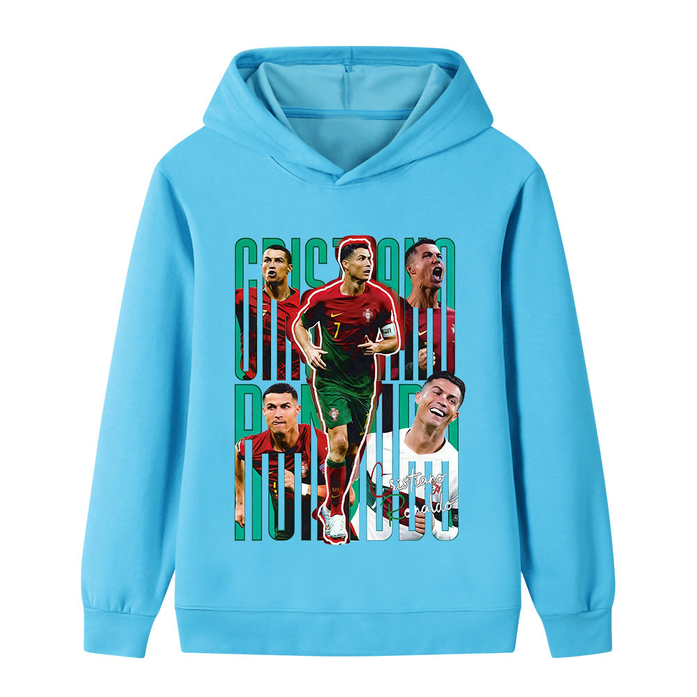 Ronaldo Sweat à Capuche Foot Enfant - Portugal - Doux