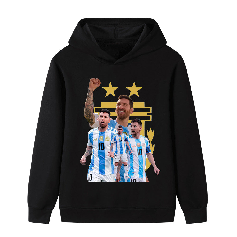Messi Sweat à Capuche Foot Enfant - Design