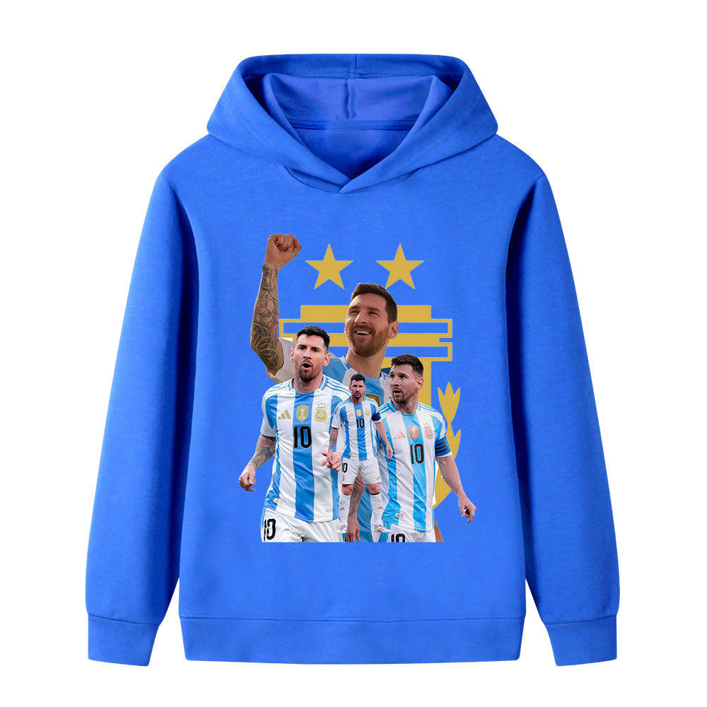 Messi Sweat à Capuche Foot Enfant - Design